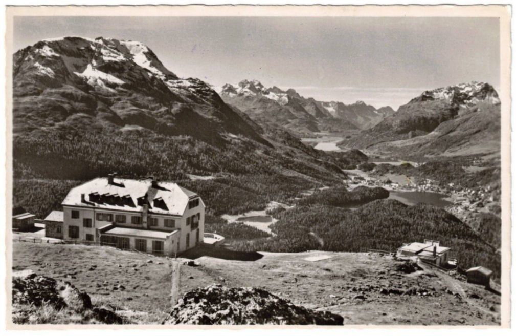 Cartoline postali: St. Moritz - Standseilbahn Muottas Muragl Bergstation – Usato da Binningen venduto da Mountainrider