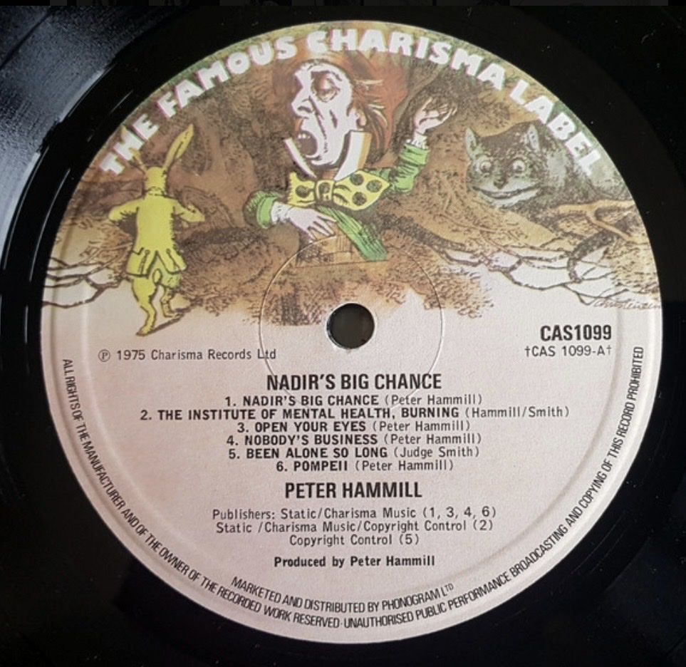 Dischi in vinile: Peter Hammill, Nadir's Big Chance – Usato da Aadorf venduto da Assyrian-Bazar 2