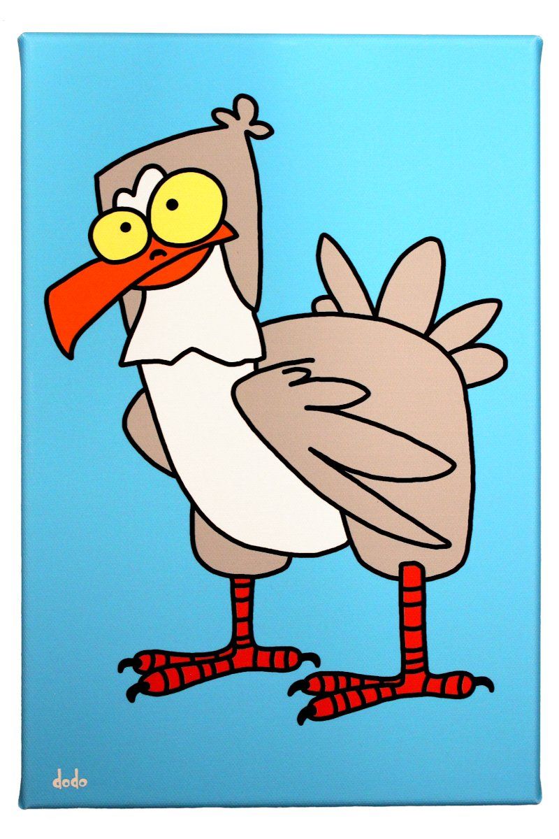 Foto & Immagini: Lustiges Comic Leinwandbild " Vogel #6 " – Nuovo e nell'imballaggio originale da Winterthur venduto da Dfreudo