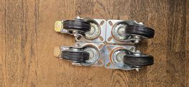 4 Rollen 2 mit Bremse 