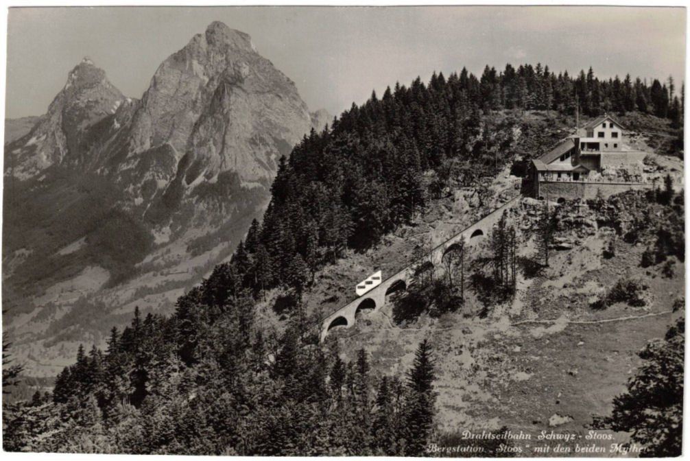 Cartes postales: Stoos - Standseilbahn mit Mythen – D'occasion à Binningen par Mountainrider