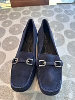 NEW Geox Ladies Blue Suede Loafers size 41