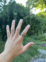 Ring aus Edelstahl Gold-Schwarz-Optik Modering 19mm