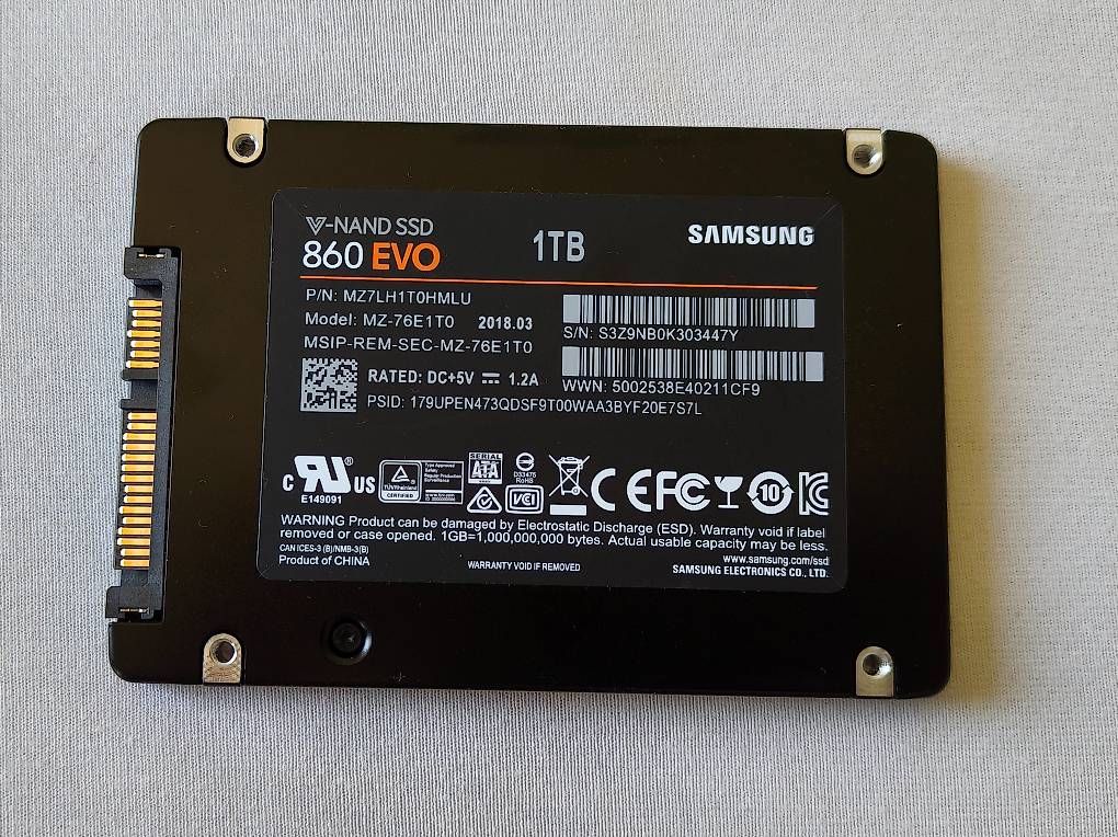 Dischi rigidi: Samsung Evo860 2.5 Zoll 1TB SSD – Usato da Zürich venduto da Chogussy 1