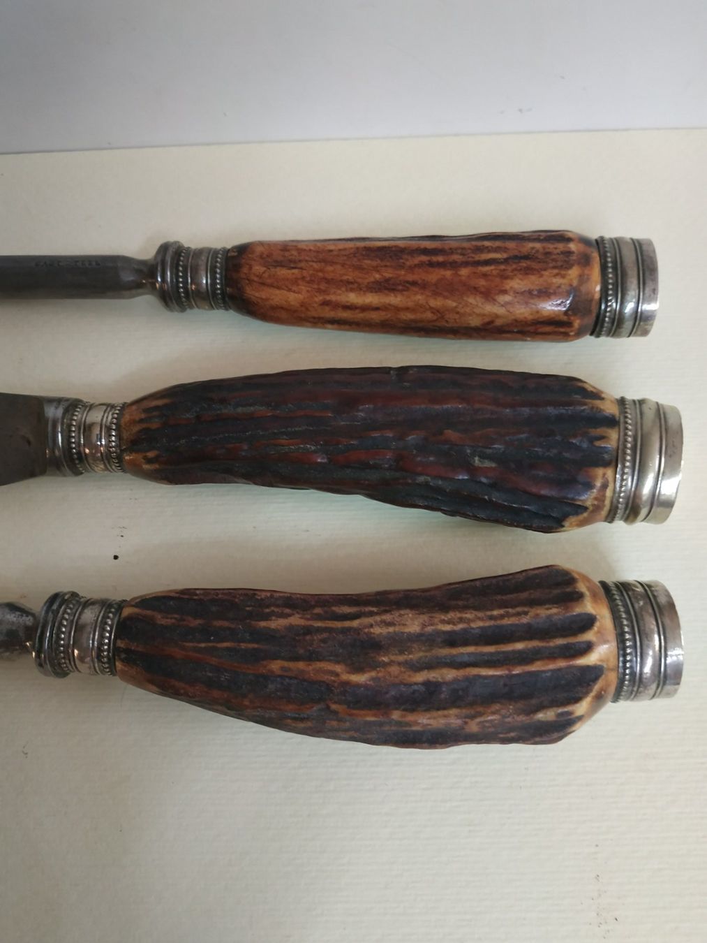 Besteck: Messer - Bratenset - Antik - ensemble de ròti – Gebraucht aus Sorengo von 74in 1