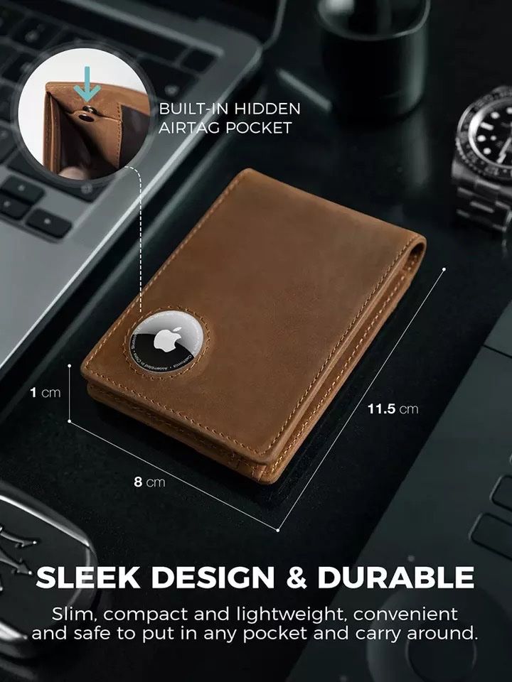 Brieftaschen: Leder Portemonnaie Apple Airtag – Neu und originalverpackt aus Flawil von swisstrendshop 3