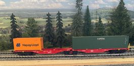Märklin 47801 Doppel-Containertragwagen "Hapag"/"Capital"