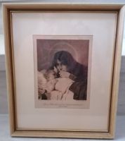 Antikes Bild Druck - Hermann Kaulbach - Weinende Madonna
