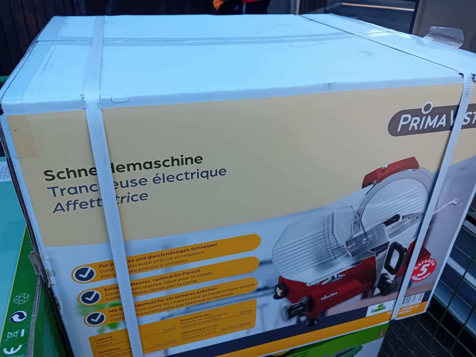Küchengeräte: Schneidemaschine 120W rot  – Neu und originalverpackt aus Dussnang von Priska2285 5