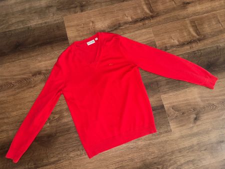 Lacoste V-neck sweater - M