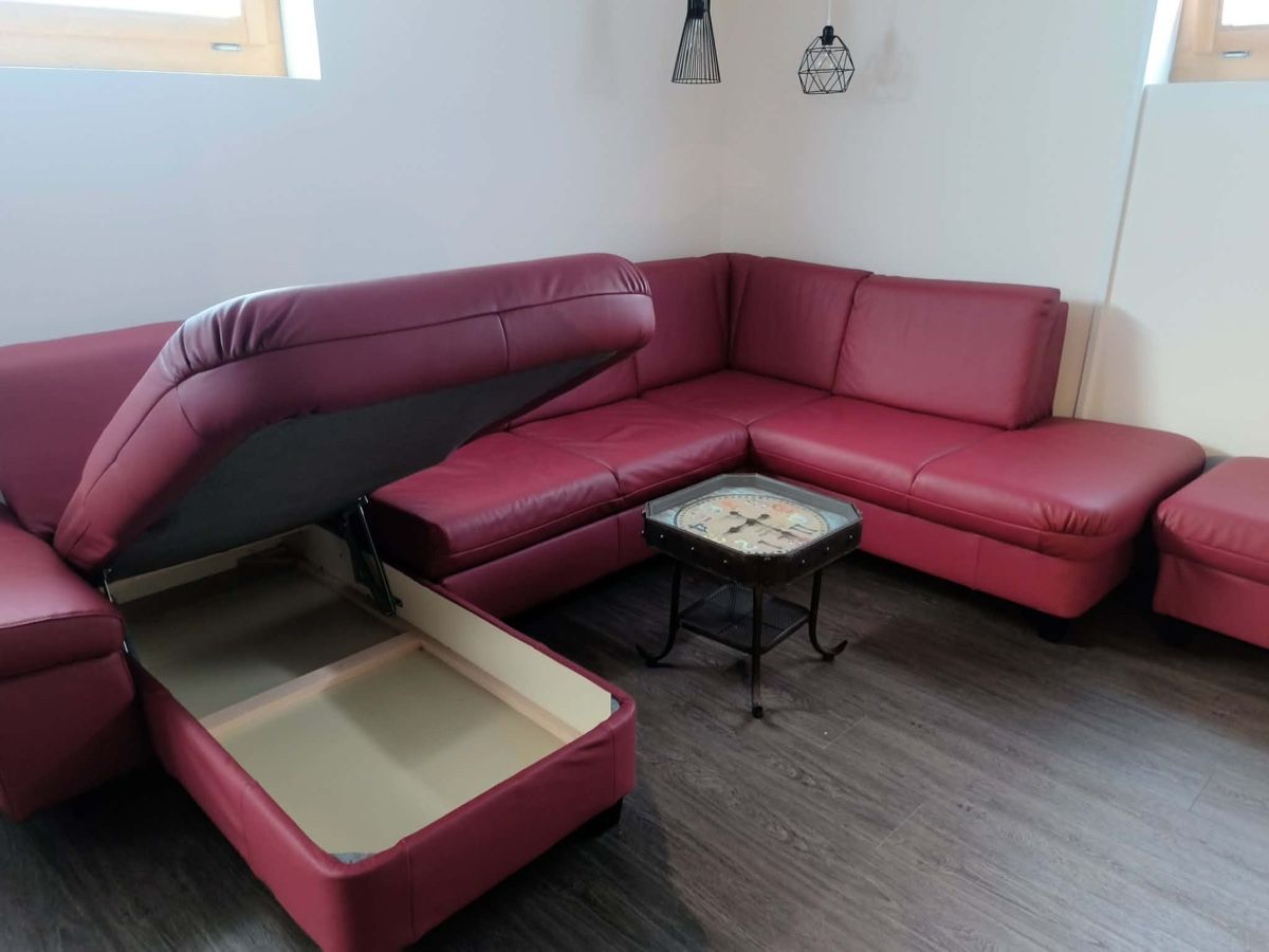 Divani: Leder-Ecksofa mit Bettfunktion  – Usato da Sevelen venduto da Stopglobal. 4