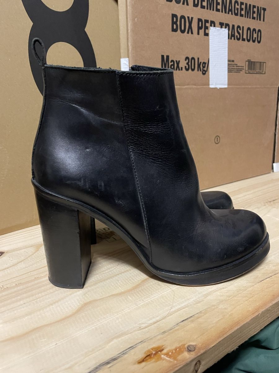 Buffalo Scarpe da donna: Buffalo leder Boots – Usato da Zürich venduto da naan