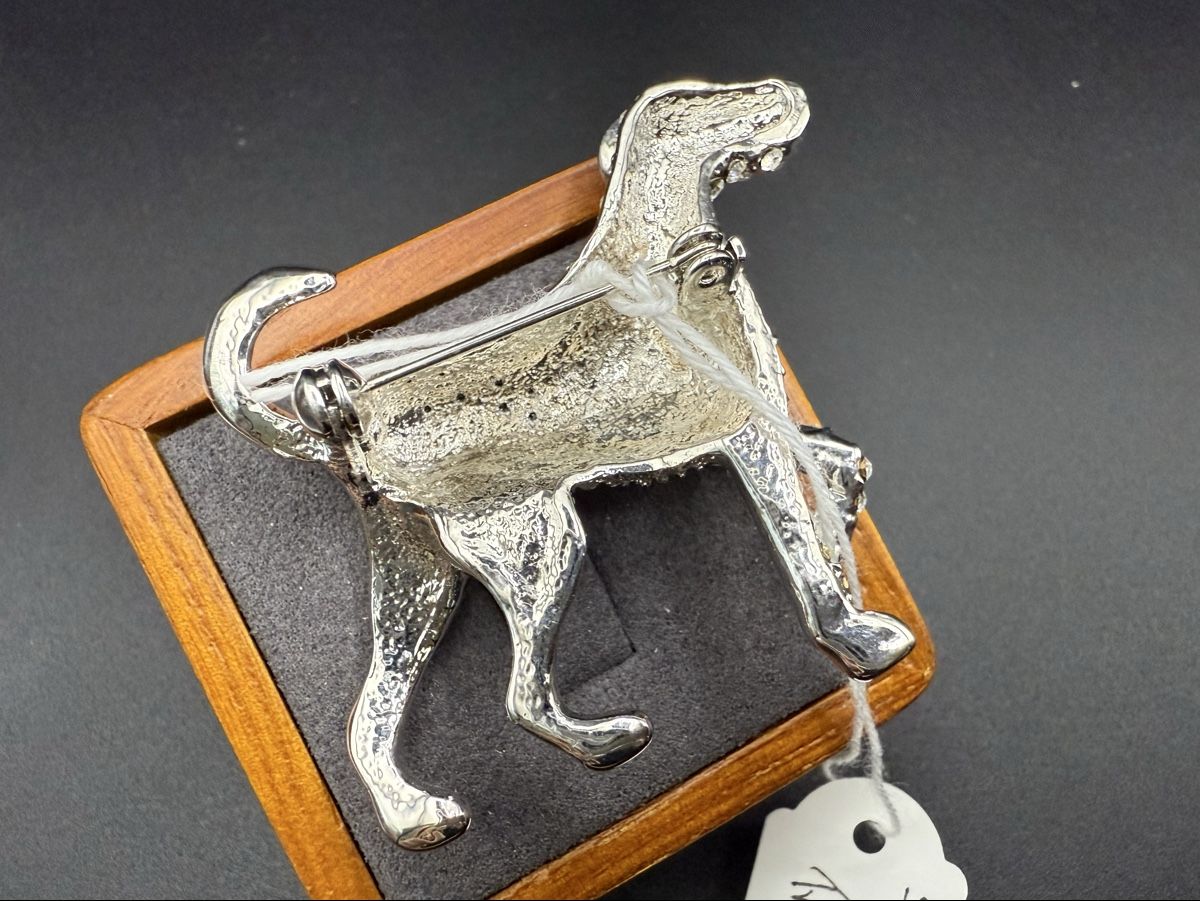 Spille & Fermagli: Vintage-Brosche in Hundeform mit Strasssteinen – Usato da Lamone venduto da LaCantinaMagica 5