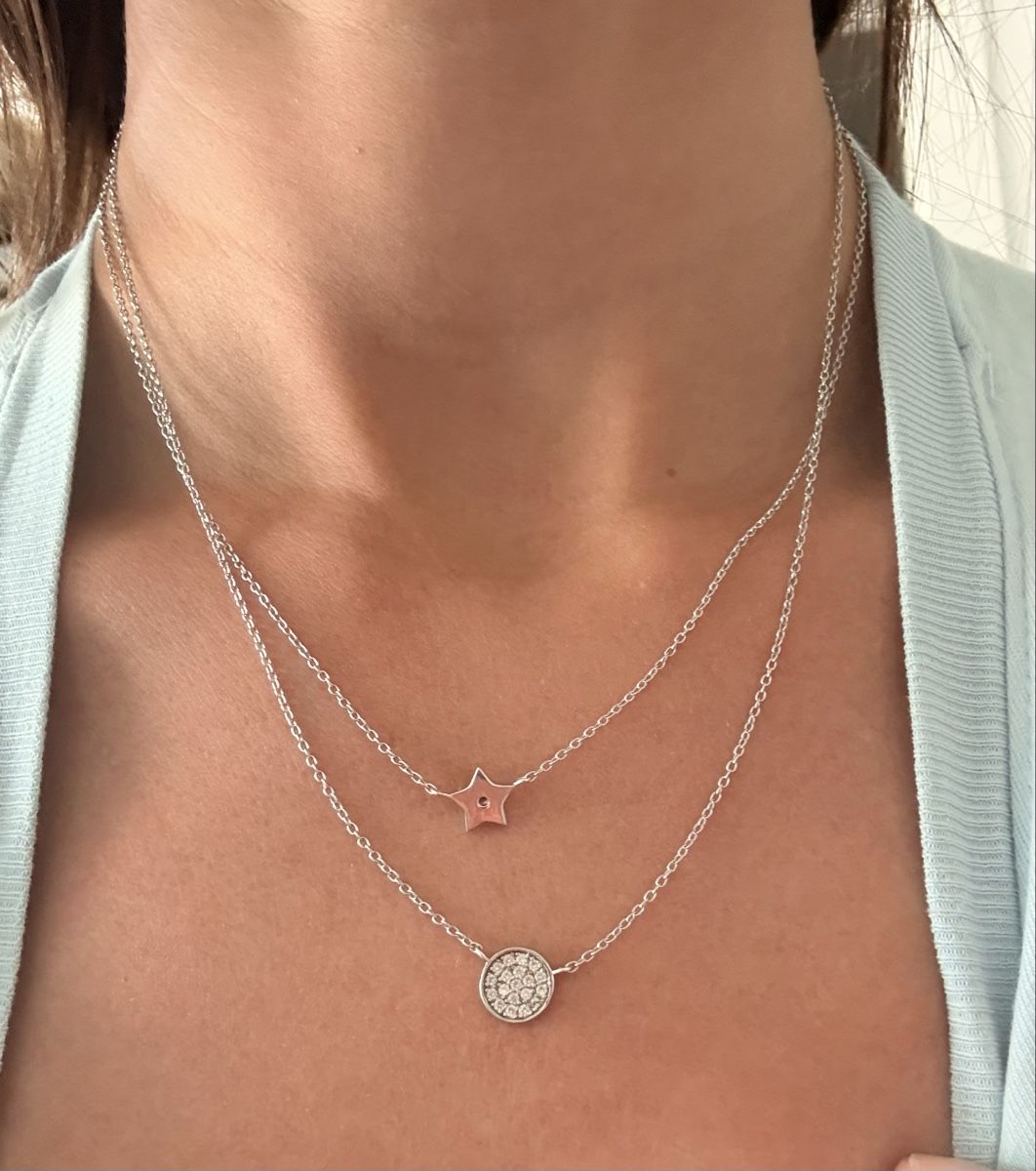 Catenine: Collana doppia in argento  – Usato da Rivera venduto da ape_b2bx