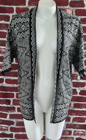 ATMOSPHERE Schöne Cardigan Schwarz/Grau Gr. S