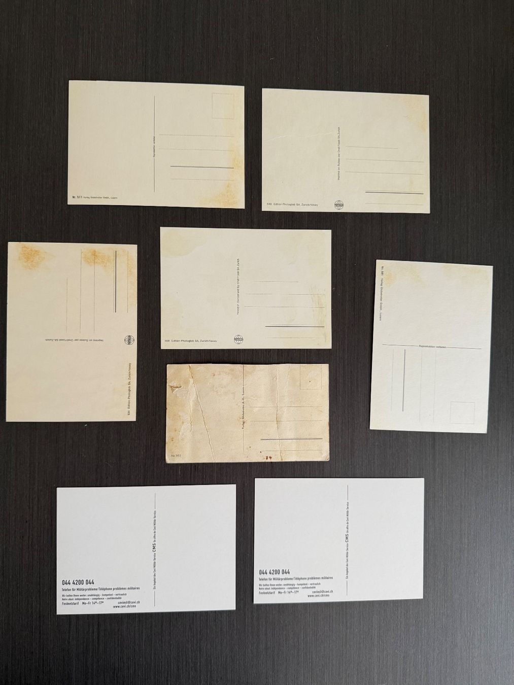 Cartoline postali: 8 Jux Postkarten Schweizer Armee – Difettoso da Brütten venduto da Hst1 4