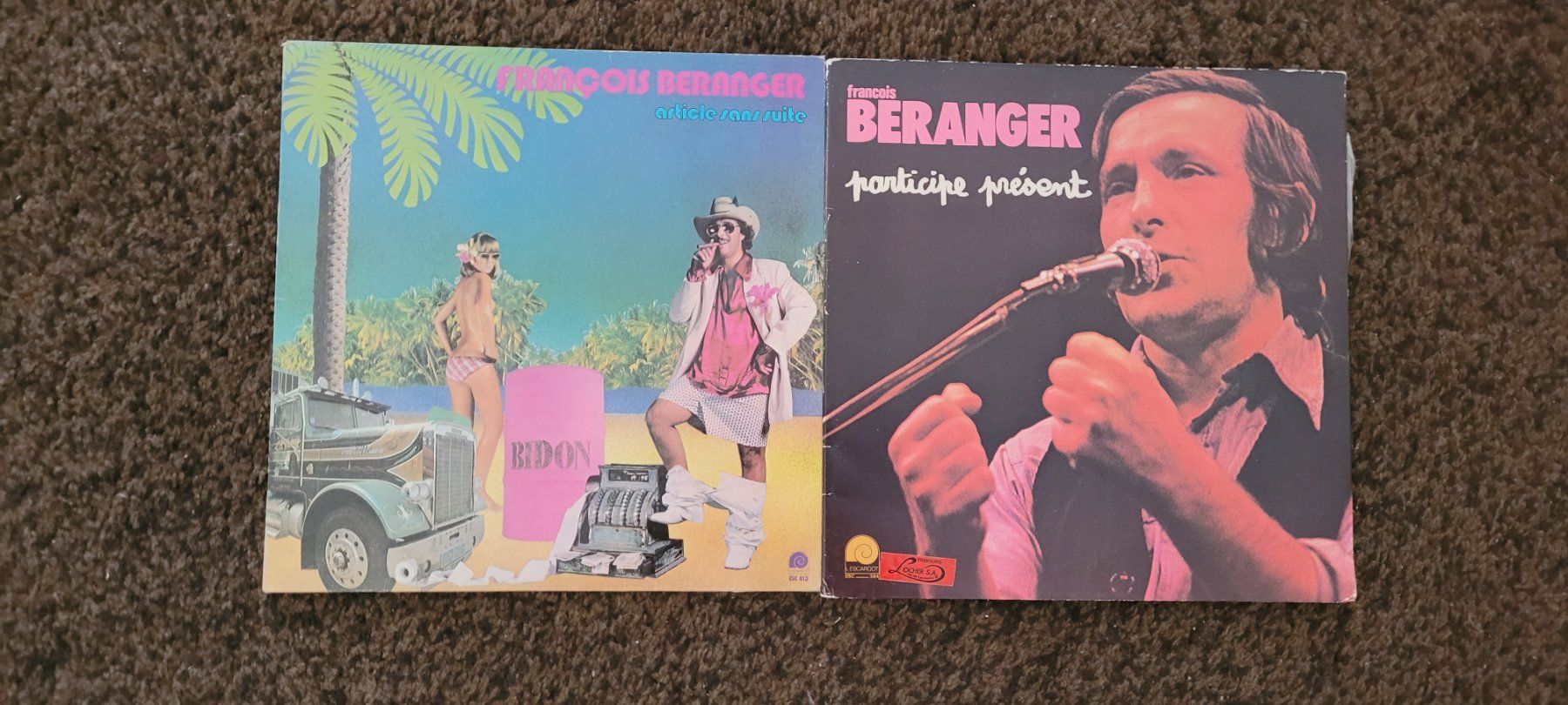 Dischi in vinile: 2 LP  Francois Béranger – Usato da Martigny venduto da MZ-67