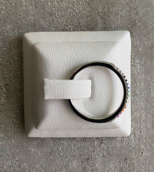Ringe: Regenbogen Ring - Silber mit Cubic Zirkonia - 56 ODER 59  🌈 – Neu und originalverpackt aus Basel von La_Serenade 3