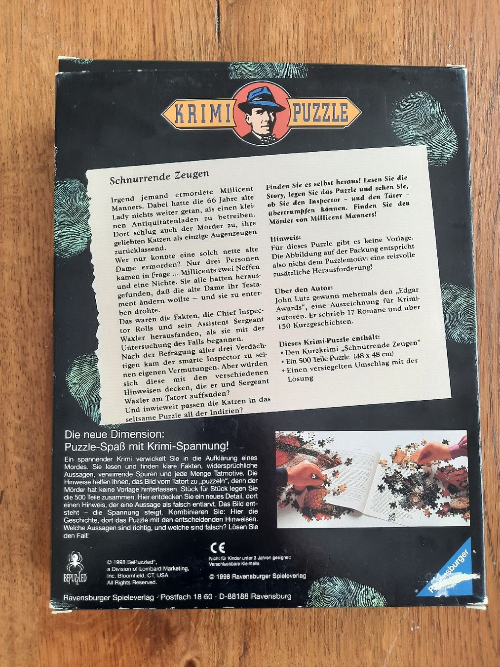 Puzzle: Krimipuzzle: Schnurrende Zeugen – Usato da Huttwil venduto da ClaudiaJan 1