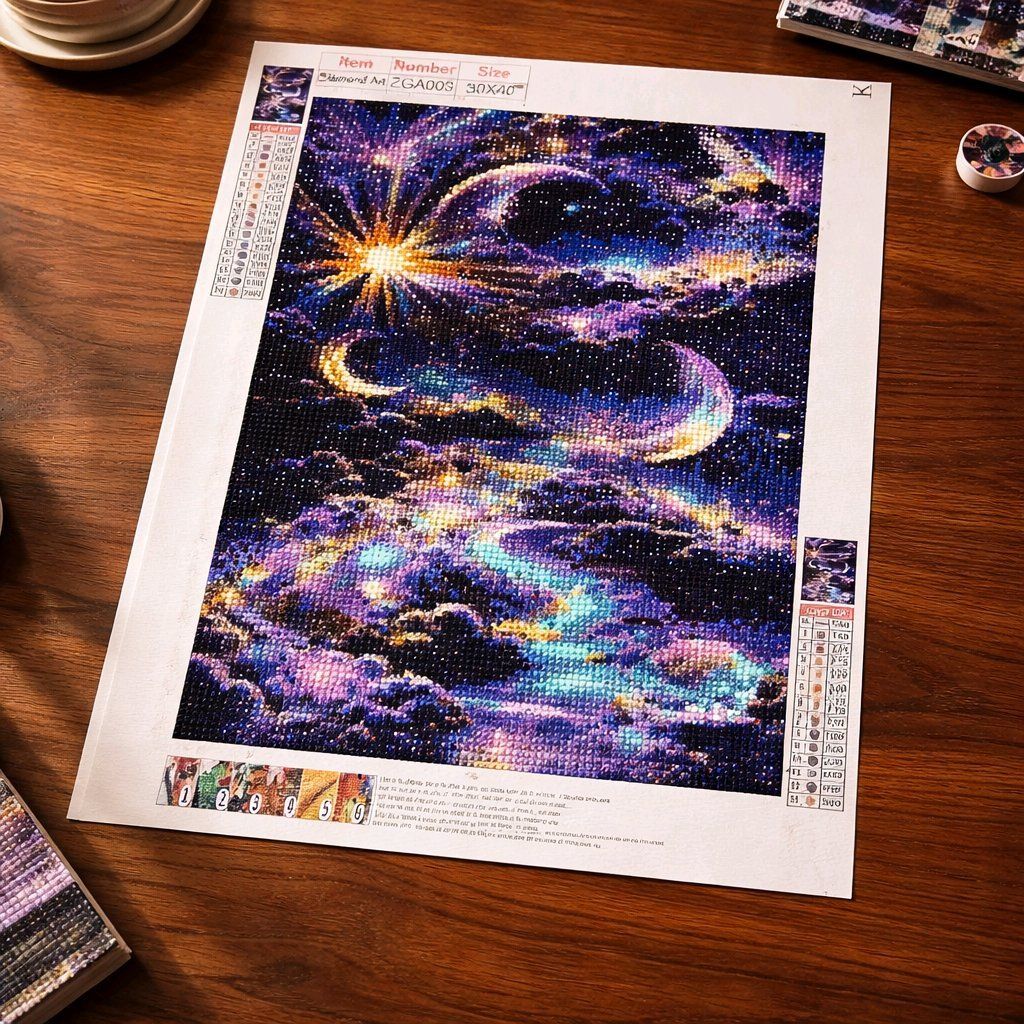Bastelsets: Diamond painting terminé 30x40 cm – Neu (gemäss Beschreibung) aus Ste-Croix von Lougia