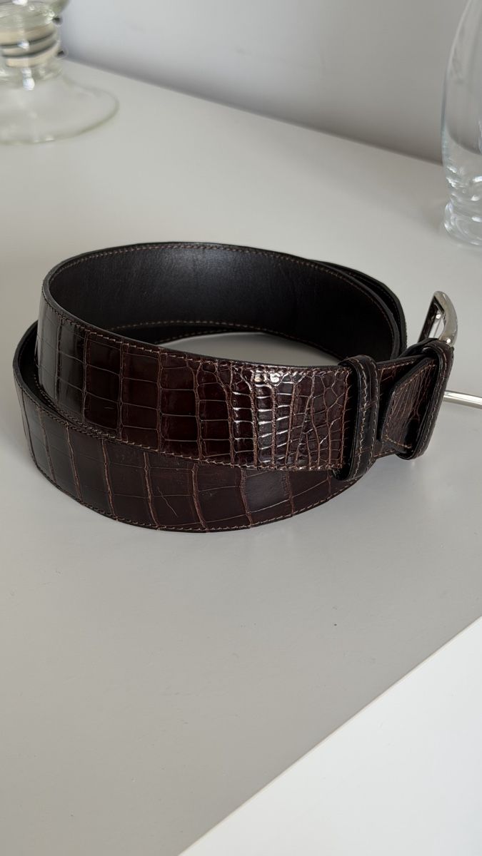Cinture: Leather belt  – Nuovo (secondo la descrizione) da Paradiso venduto da viorea 1