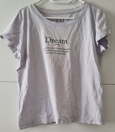 Schlafshirt "Dream" fliederfarben Damen 100% Baumwolle