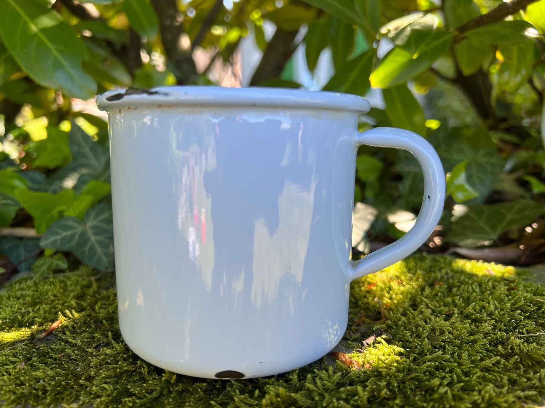 Tassen: Vintage Tasse - Emaille - Shabby – Gebraucht aus Walzenhausen von Cerna007