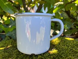 Vintage Tasse - Emaille - Shabby