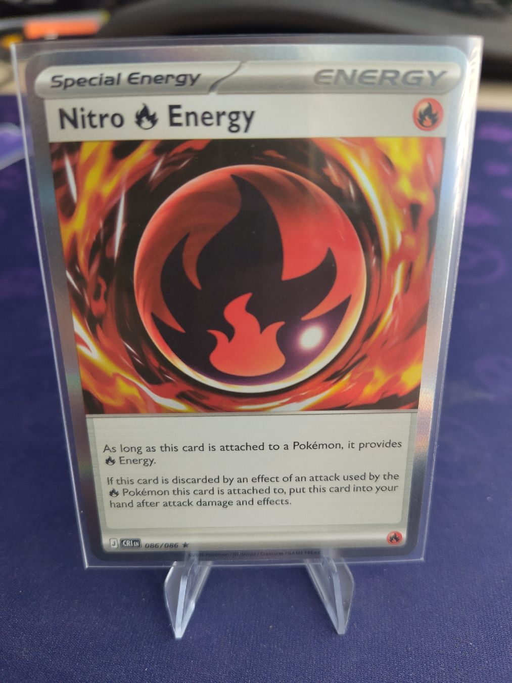 Pokémon Carte collezionabili: Nitro Energy, Fire, EN, CRI 086/086 – Nuovo (secondo la descrizione) da Lyss venduto da nousser_tobi