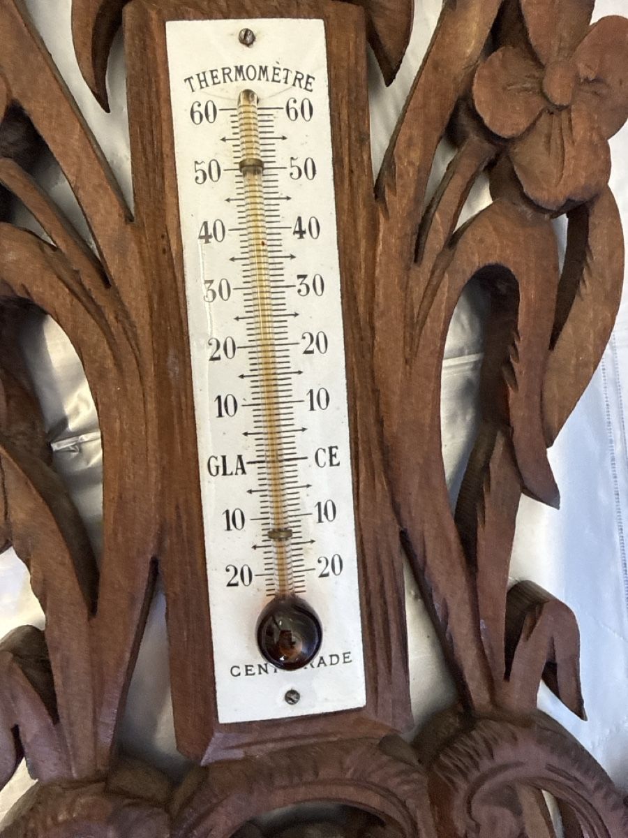Sonstige antike Technik & Geräte: Antiker Thermometer mit Barometer  – Gebraucht aus Grenchen von swiss.antiques 3