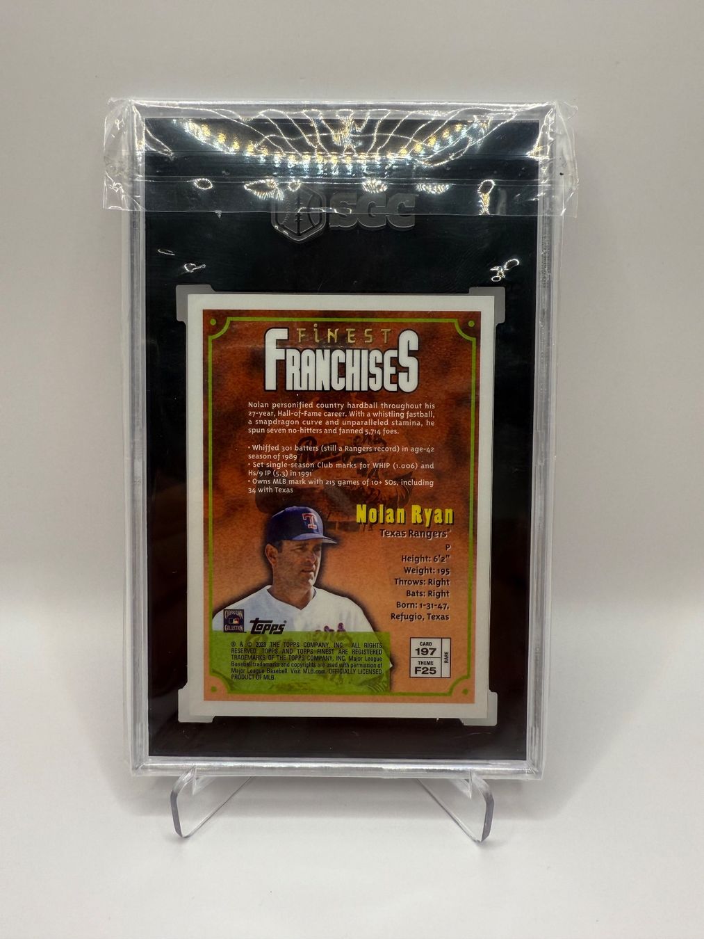 Topps Carte collezionabili: Nolan Ryan - #197 - 2023 -Topps Finest Flashbacks - 9.5 MT+ – Nuovo e nell'imballaggio originale da Dietikon venduto da gab_qz7y 1