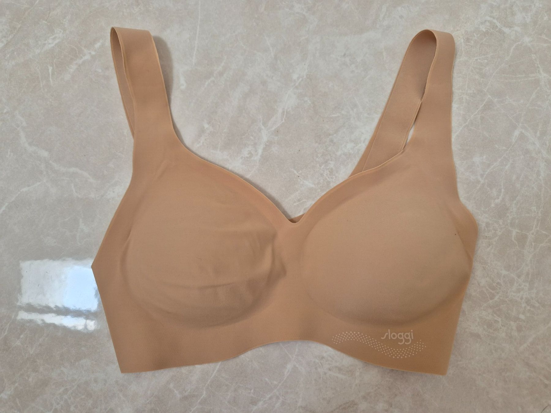 Sloggi Autres dessous: Sloggi ZERO Feel Bralette beige Groesse XS – D'occasion à Vallon par Penny31