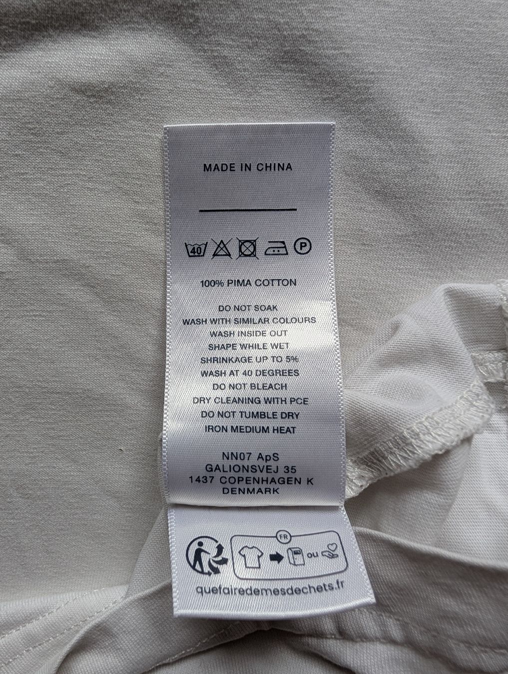 T-shirt: NN.07 Tshirt Adam Weiss Grösse S – Usato da Zürich venduto da Hedkandi 4