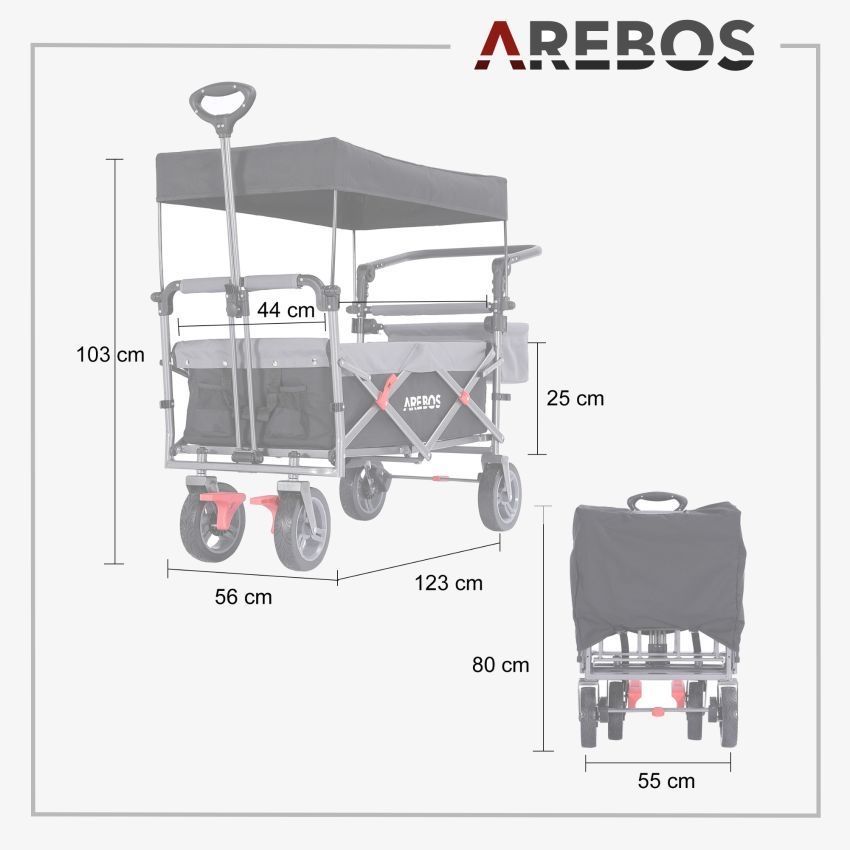 Chariots de transport: Bollerwagen mit Dach Premium – Neuf (Voir description) à Nebikon par warendiscount 4