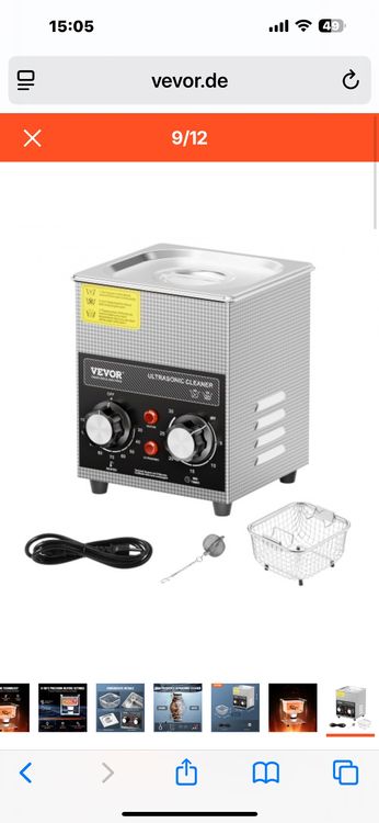 Tutte le macchine: 2l Ultraschallreiniger Pro mit Heizungstimer & Korb Digitale – Nuovo e nell'imballaggio originale da Amriswil venduto da JaJa-Express 7