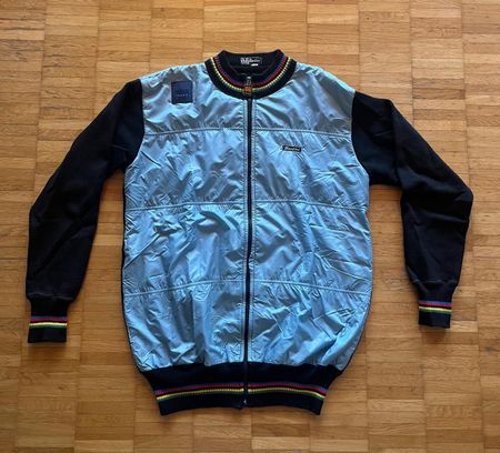 Original SMS Santini Radjacke / Woll-Trikot 80er Gr. M