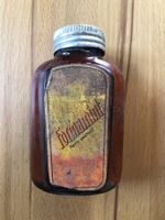 Antike Formamint Flasche – Braunglas mit Originaletikett