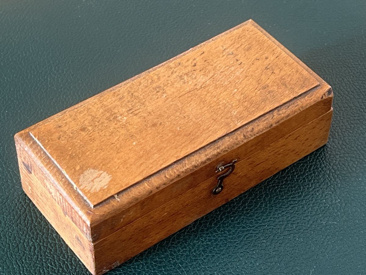 Misurare: Antike Messgewichte aus Messing im Holzkasten – Usato da Laupen BE venduto da Rohe5500 5