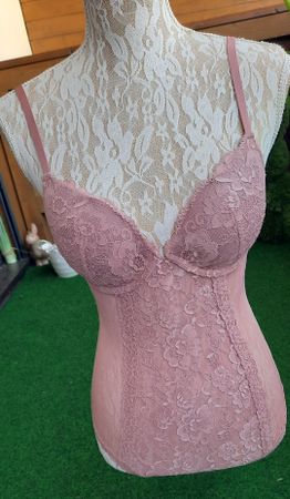 🌿 Spitzen Body Gr. 38 Altrosa Sexy Elegant Unterwäsche