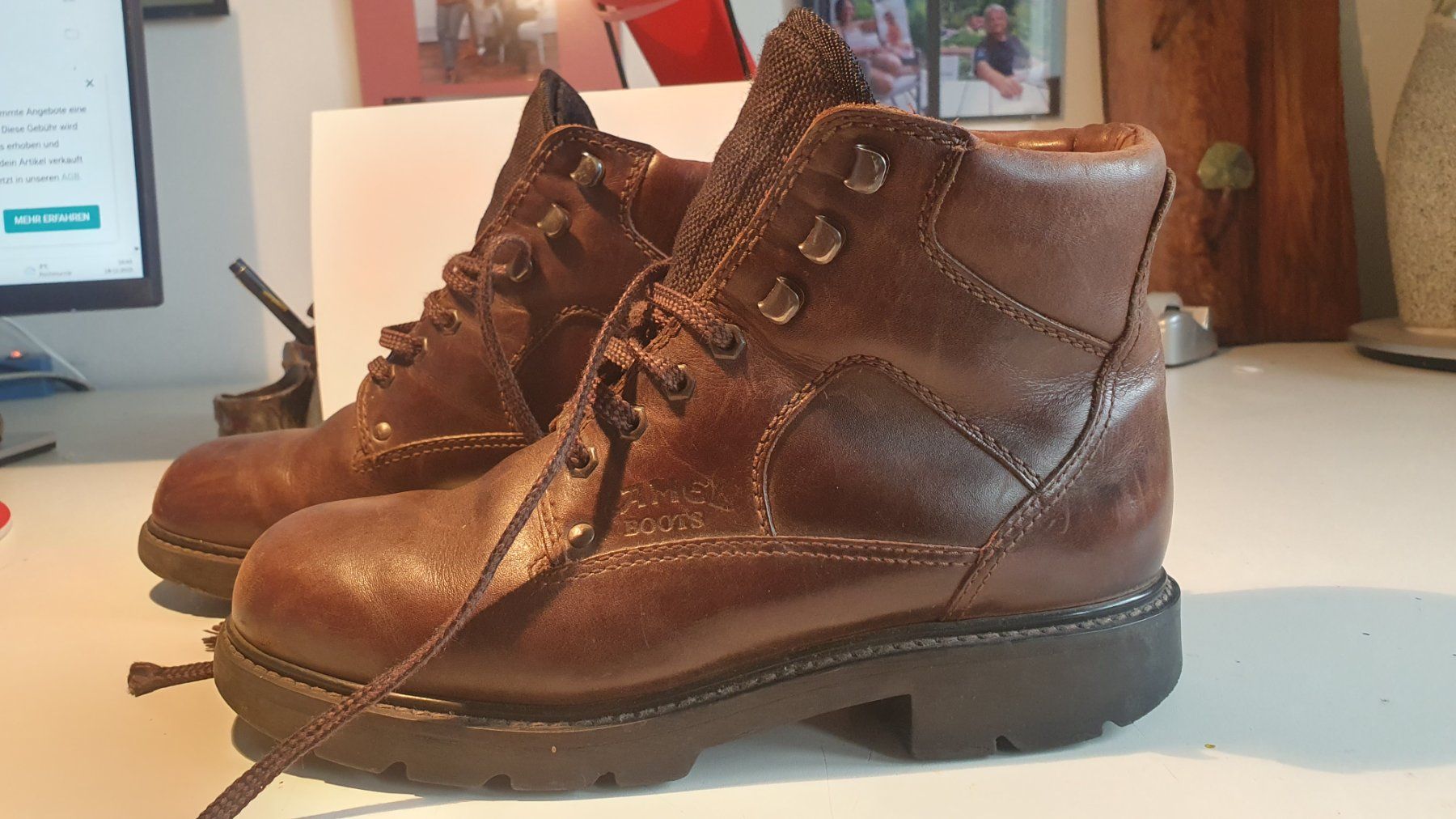 Camel Scarpe da uomo: Camel Boots Herren,  Leder, Braun, – Usato da Hombrechtikon venduto da roteWueste