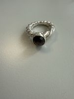 Silber Ring mit Rauchquarz, Grösse 18mm, Top Zustand!