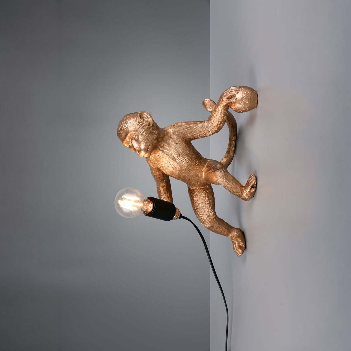 Lampade: Wandleuchte, Affenoptik, 37 cm Höhe – Nuovo (secondo la descrizione) da Kreuzlingen venduto da Smart-Light
