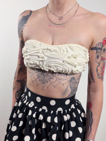 American Apparel Bandage Top Cream 