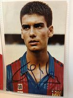 Pep Guardiola FC Barcelona original Autogramm 