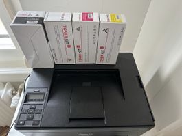 Farbdrucker Dell C1760nw mit Toner Set gebraucht