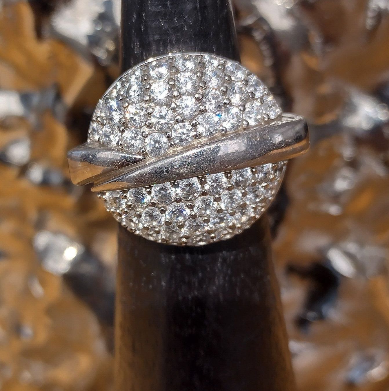 Ringe: GLITZER RING IN 925 SILBER – Gebraucht aus Romanshorn von BoutiqueA 7