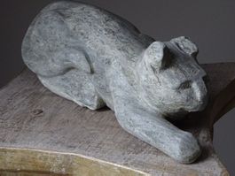 Katze Stein Steinmetz / Katzenfigur