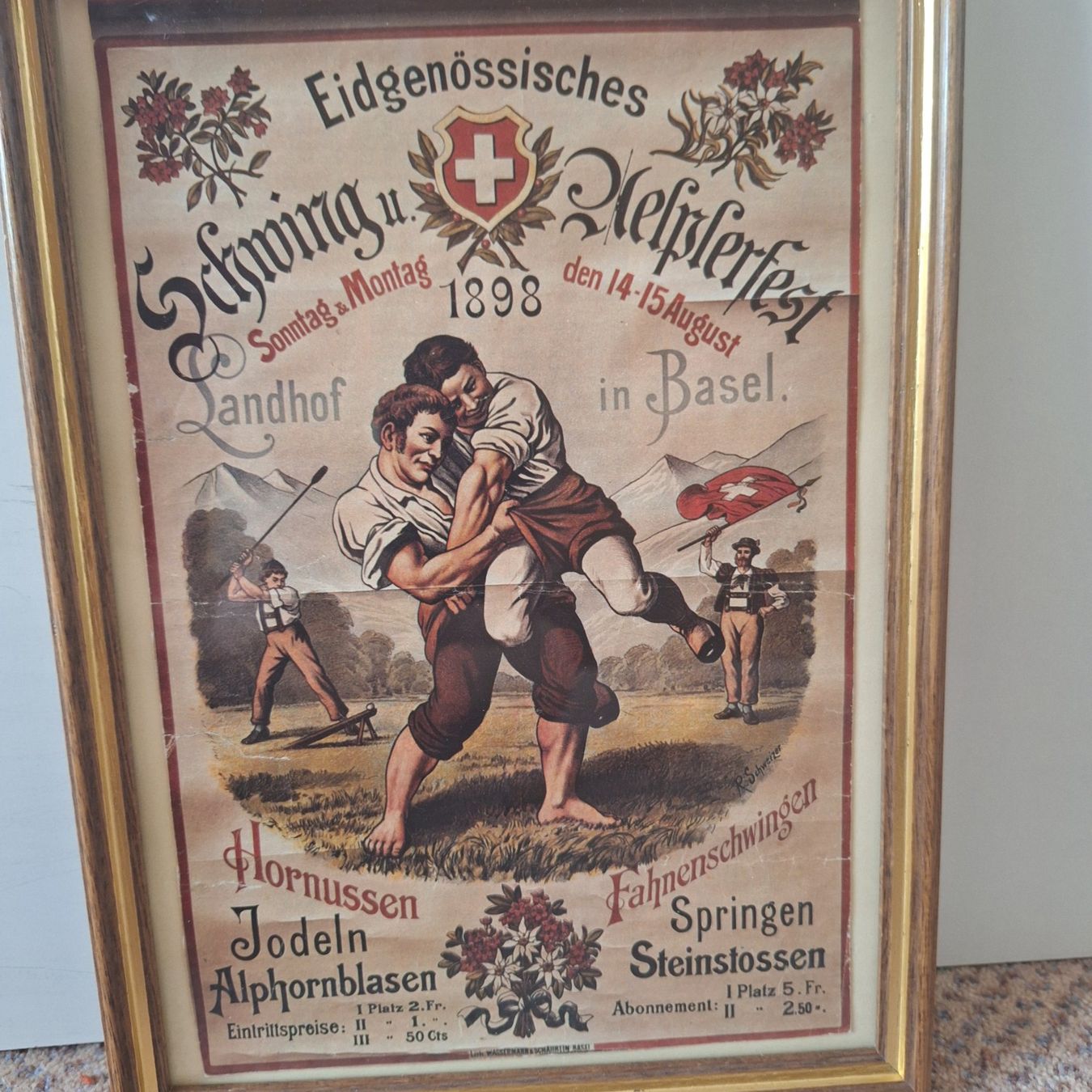 Poster & Bilder: Bild Eidgenössisches Schwing- und Älplerfest – Gebraucht aus Winterthur von Goldpipau 3