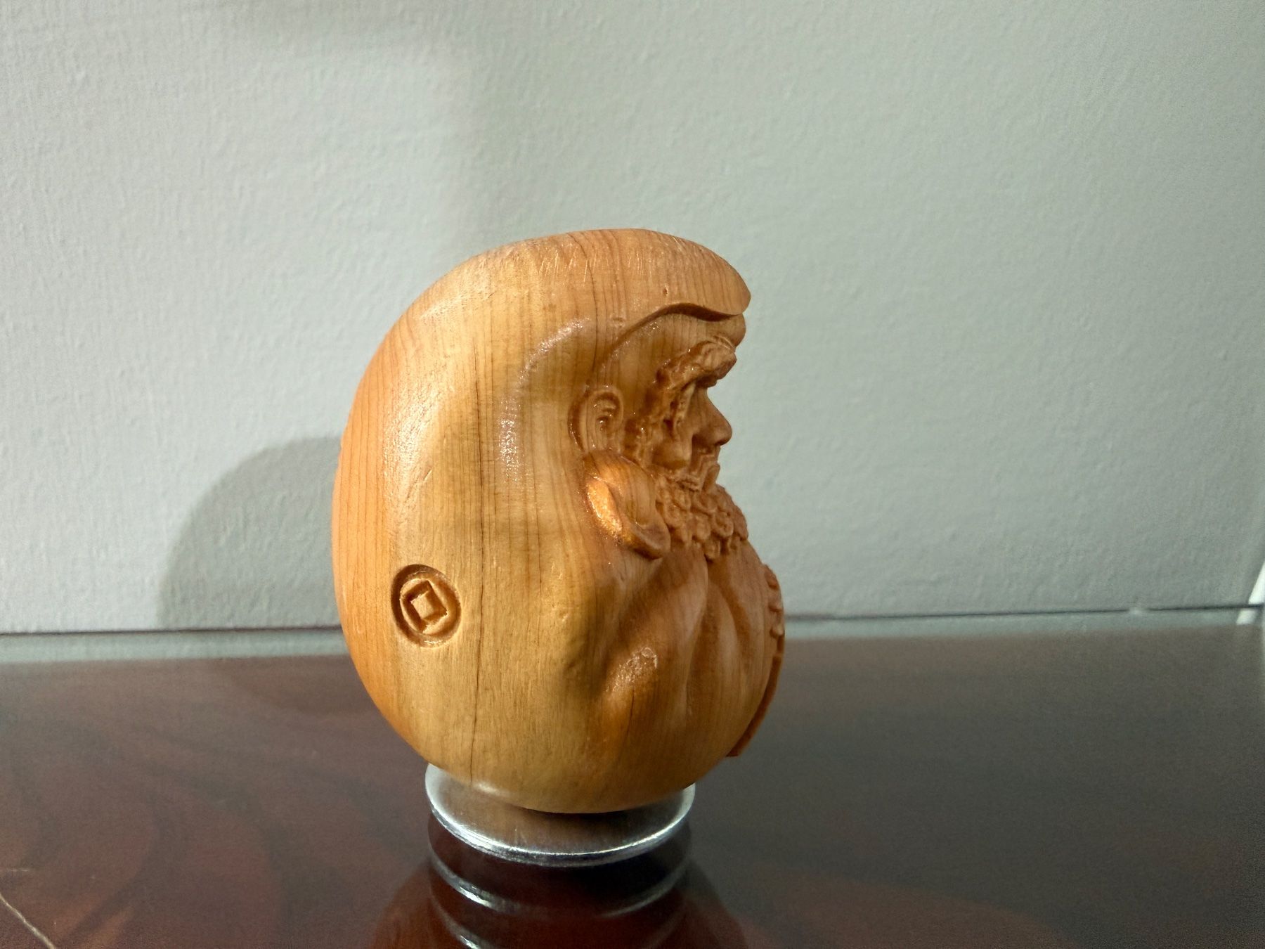 Statuette: Daruma-Figur Buchsbaum, geschnitzt, Mitte 20. Jahrhundert – Usato da Au ZH venduto da Valeleti 1