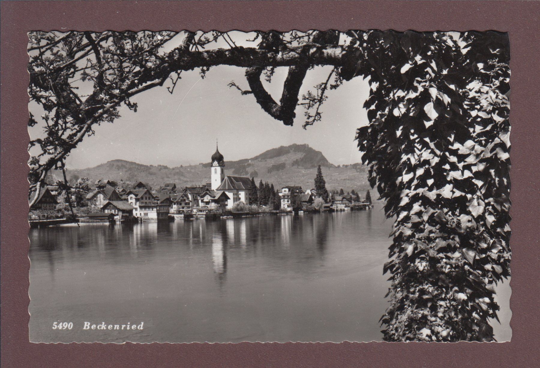 Cartoline postali: BECKENRIED - 1957 – Usato da Pully venduto da nicecards